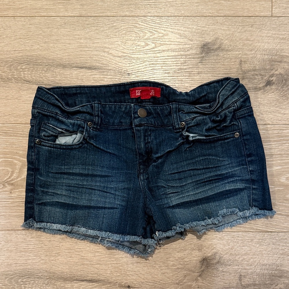 Forever 21 Dark Blue Jean Shorts